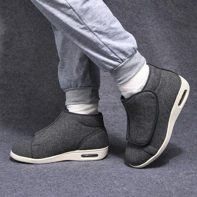 VIP Men Casual Solid Color Shoes Unisex Comfortable Plush Shoes Men Soft Shock-absorbing Sneakers Plus Size