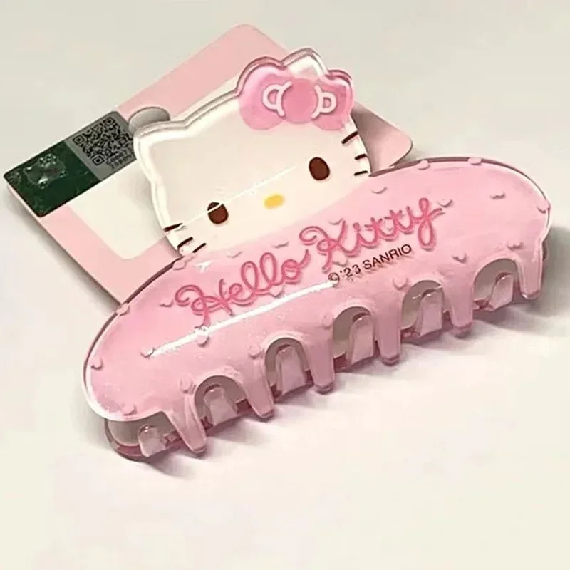 

Cute Sanrio Y2k Hello Kitty Hair Claw Kawaii Cartoon Ins Girl Heart Anime Creative Hair Accessories Eight Claw Hairpin Toy Gifts