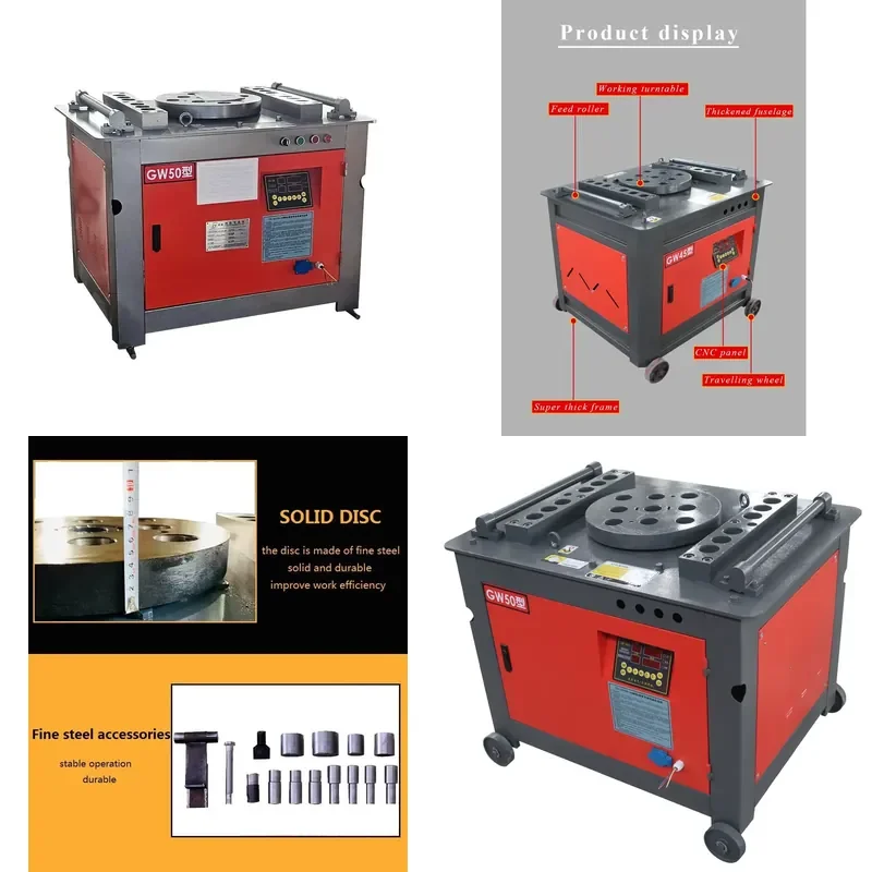 for CNC Control System Automatic Rebar Bending Machine GW50B Auto Steel Hoop Stirrup Bender Special Offer