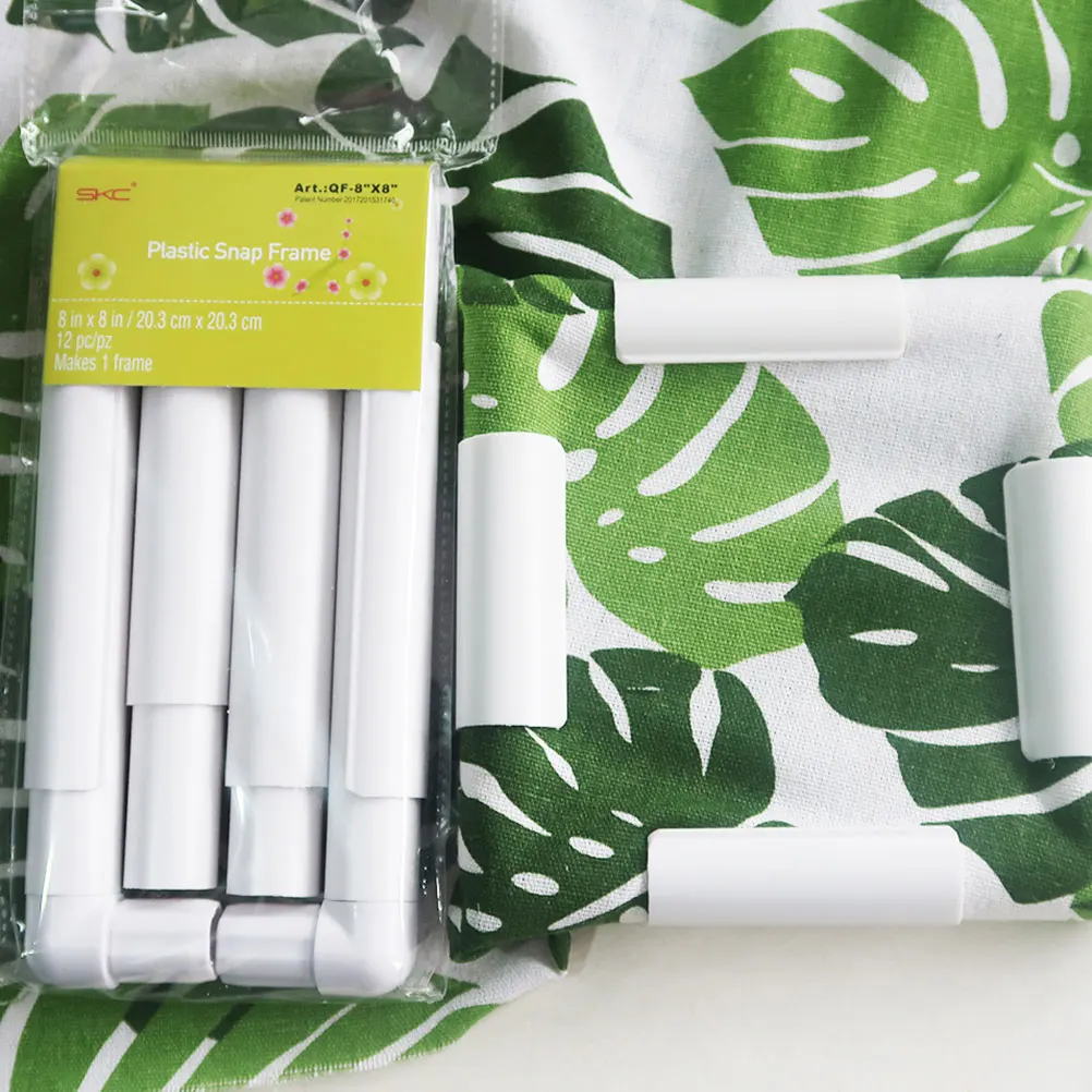 

15.2x15.2cm Embroidery Hoop Tool PP Material Smooth Tight Fabric Fixing Cross Stitch Craft Display Frame for DIY Sewing Wall