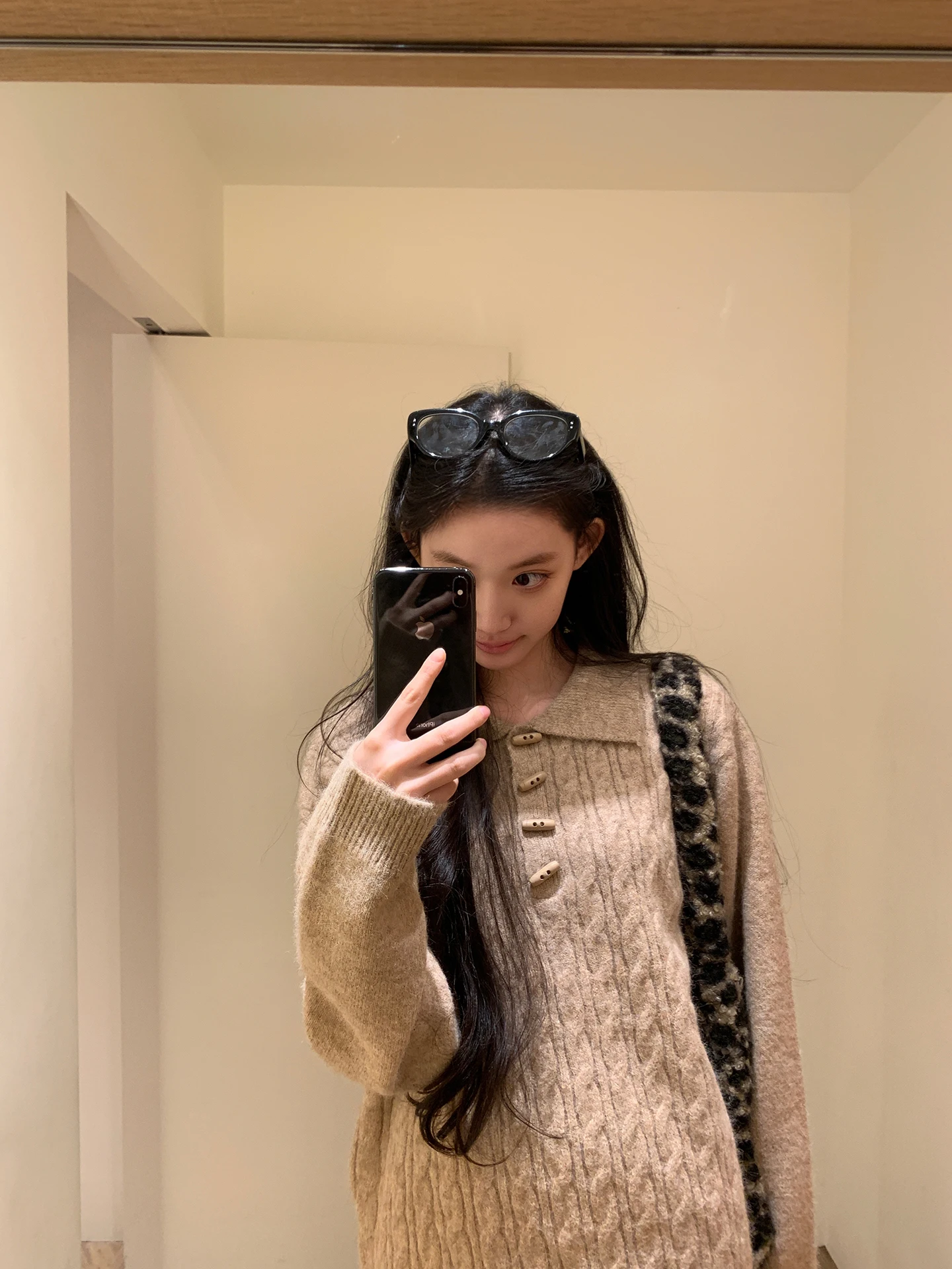 ملابس نسائية محبوكة بأكمام طويلة للشتاء، ملابس خارجية وداخلية متناسقة، قميص محبوك فاخر بأسلوب G للتنقل اليومي، تصميم مستقيم