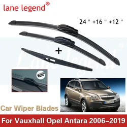 Car Wiper Front & Rear Wiper Blades Set Kit For Vauxhall Opel Antara 2006 - 2019 Windshield Windscreen Window 24