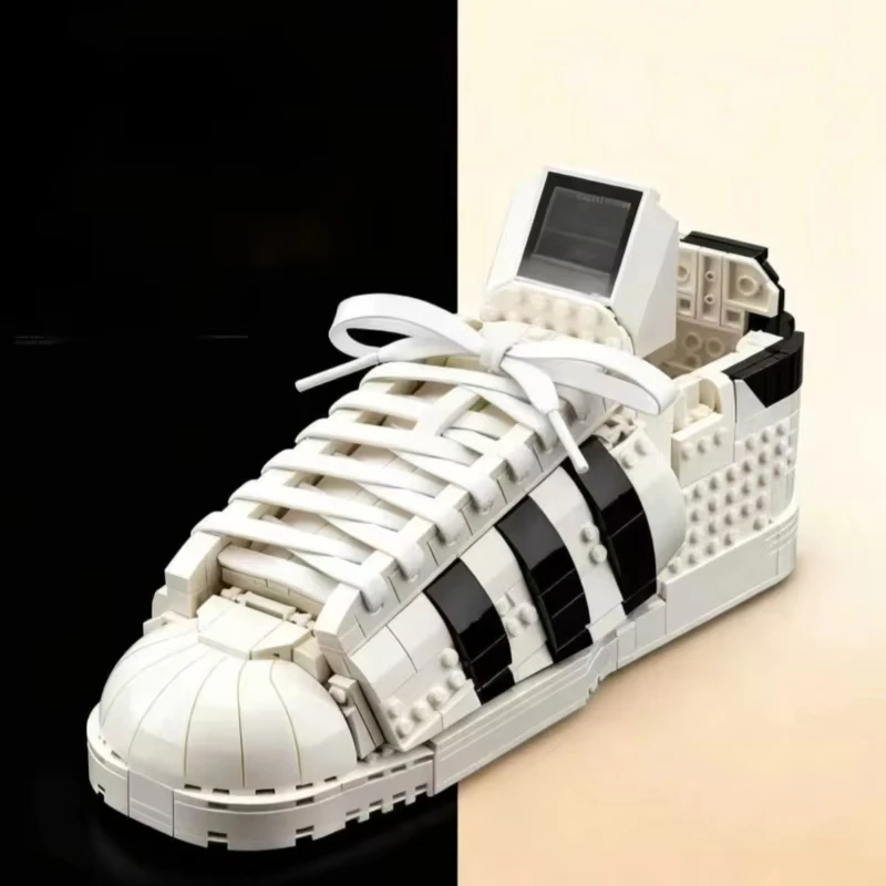 731 Pieces of MOC  Superstar Sports Shoes Building Block Model Brick Toy Adult Birthday Christmas Party Gift Home Decoration