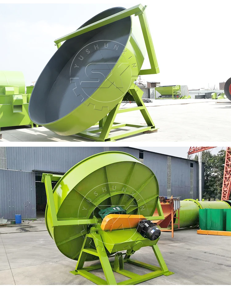 automatic Organic fertilizer granulating equipment compound fertilizer granules making machine disc granulator for sale