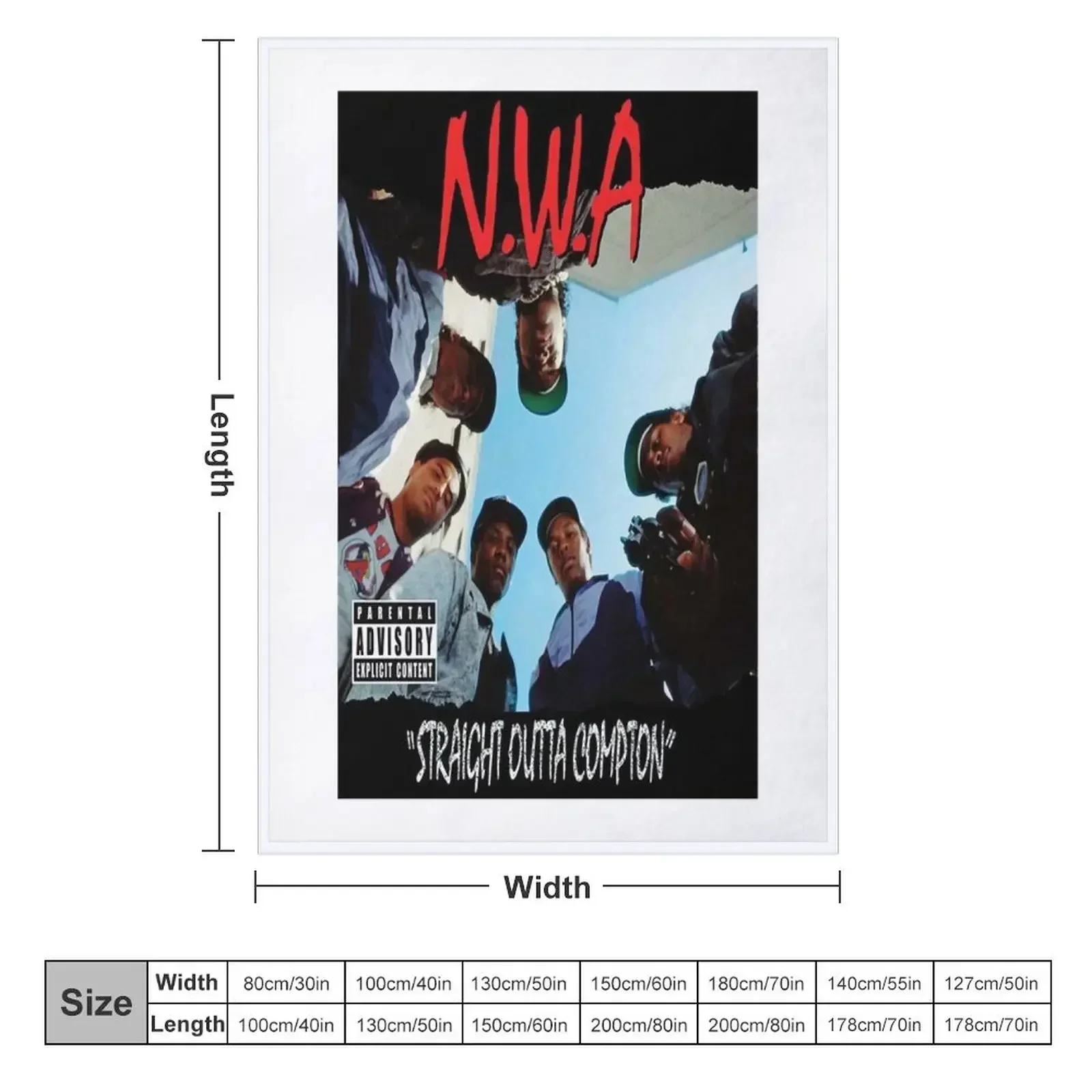 Gangster de la NWA T-shirt classique Throw Blanket Furry Decorative Throw Blankets