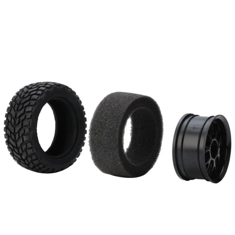 

75mm Off Road Buggy Tires Wheel 12mm Hex Hubs Rubber for 1/14 1/16 1/10 RC Car Wltoys 144001 Scx10 Trxs Trx-4 Tamiya