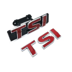 High Quality Car Grill Logo TIGUAN EOS Rear Trunk TSI Badge Emblem for Passat Golf Car Decoration