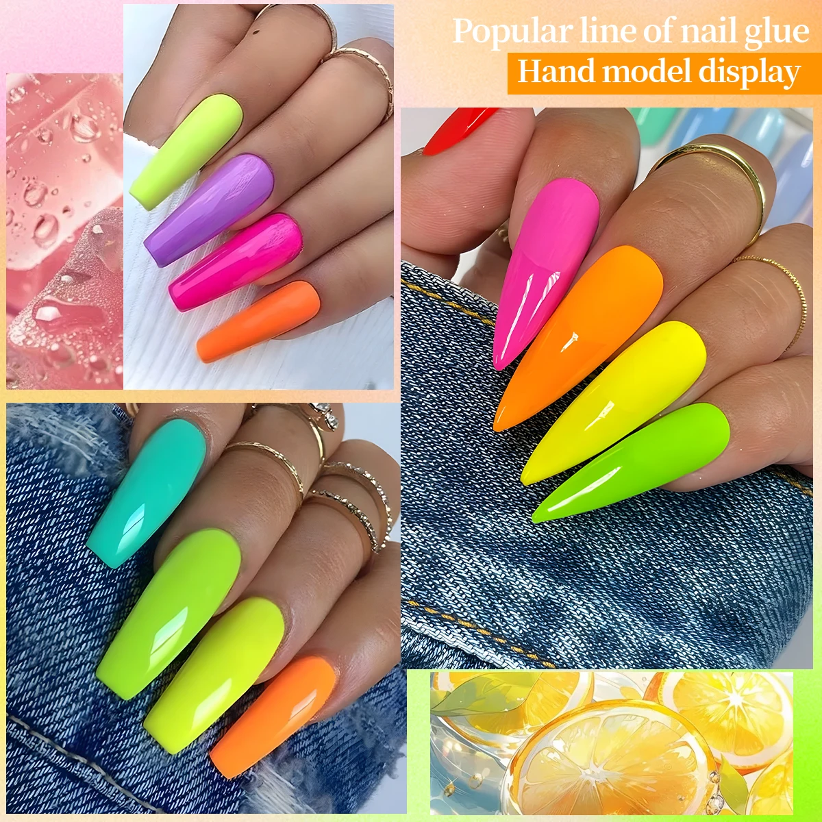 GAVY 0.24オンス 新しいトレンディなソリッドカラージェルネイルペイント、グリッタージェル、健康的なネイルケア、日常使用、仕事、パーティーに最適