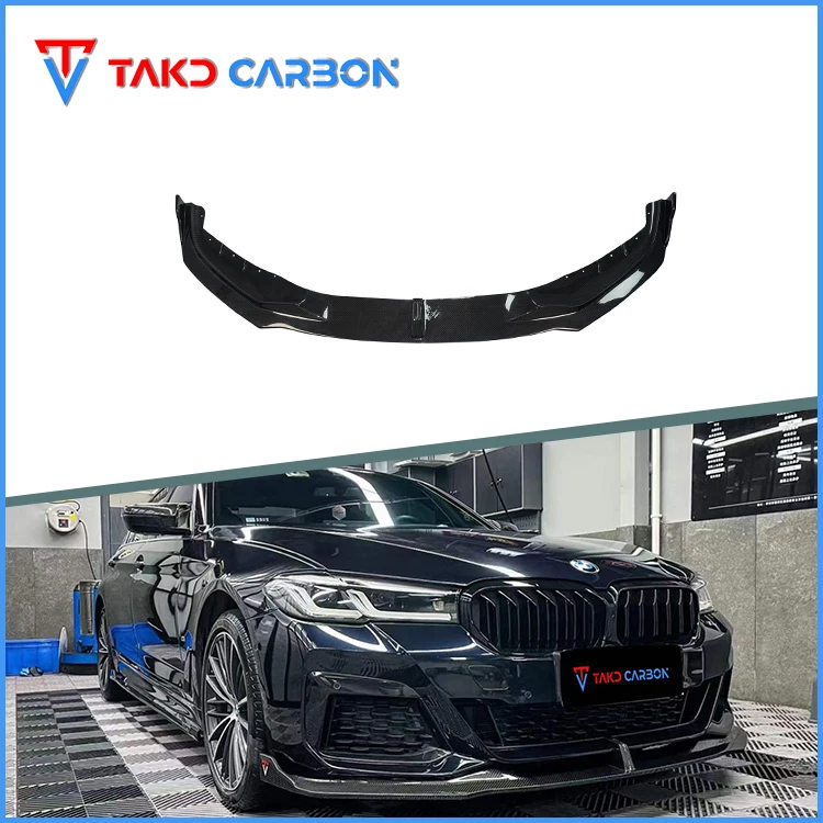 

TAKD Carbon Real Car Data Development Сухая передняя губа из углеродного волокна для BMW 5 серии G30/G38 2021-UP