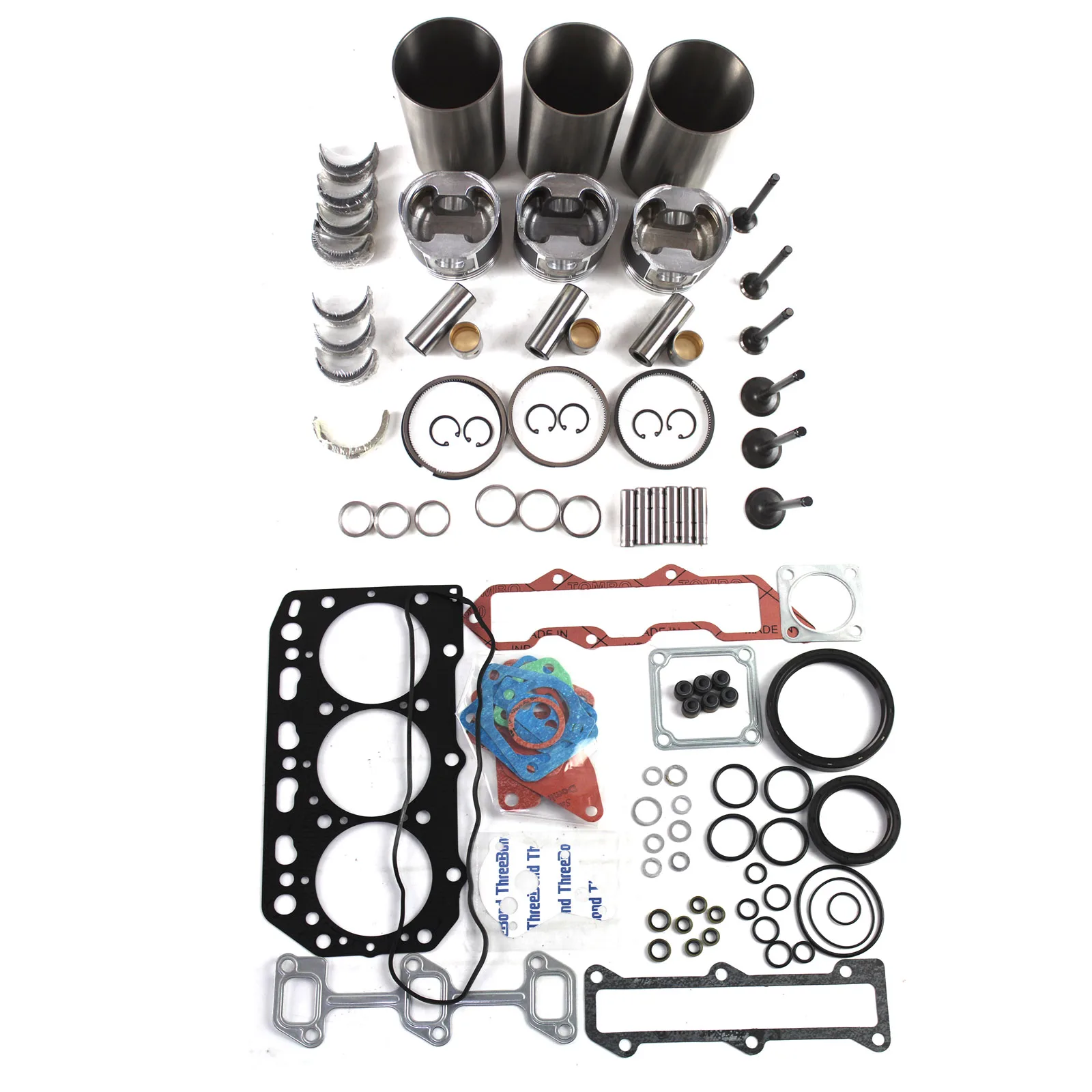 3TNE88 3TNV88 Engine Rebuild Kit Replacement for Yanmar VIO40 B37-2B TB135 A7C Excavator Repair Parts w/ 3 Months Warranty