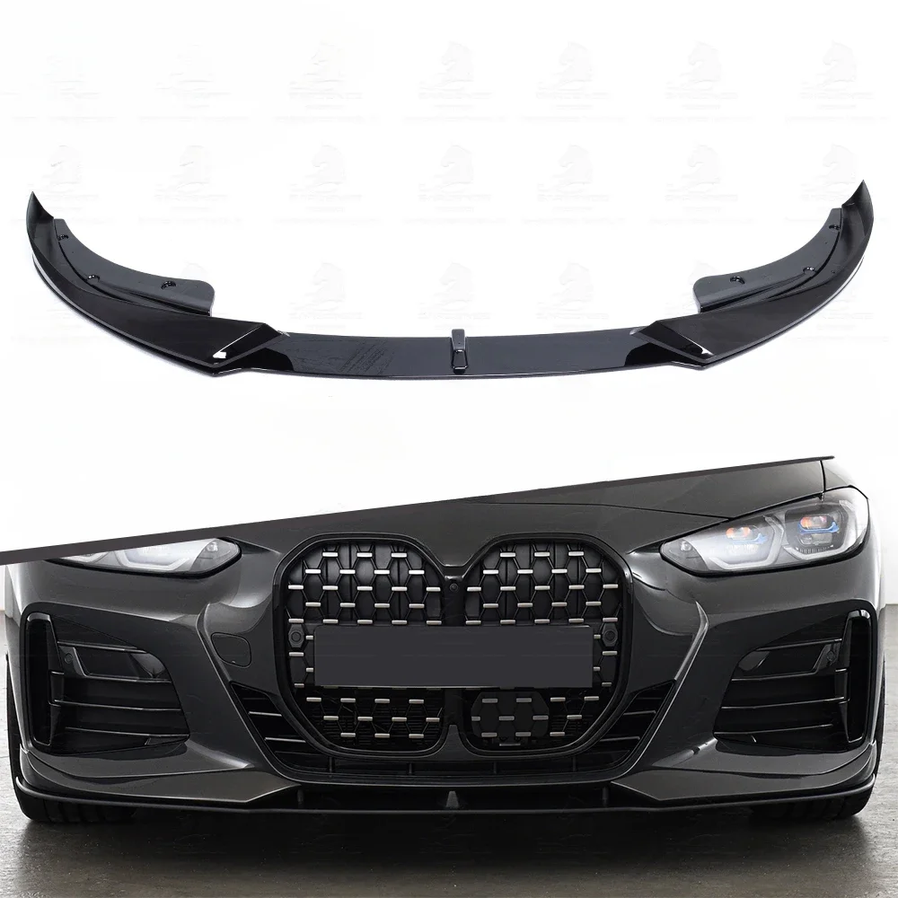 

Auto Car Exterior ABS material Gloss black Front Chin Anterior Bumper Lip Shovel AC style front lip for 4 series G22