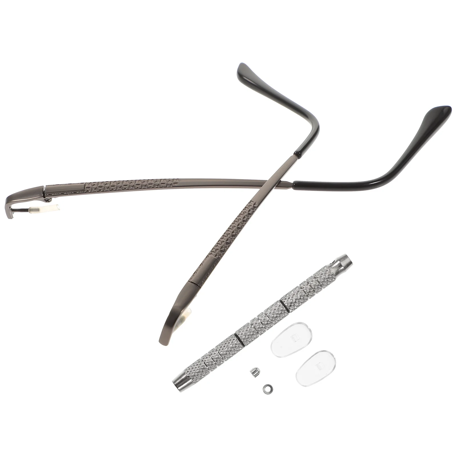 

Glasses Repair Kit Sunglasses Temple Arms Nose Pads Eyeglasses Legs Screwdriver Glasses Replacement Parts Accessories