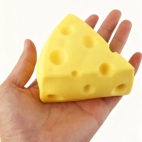 New Cute Cheese Squishy Toy, Novel Cheese Squeeze Toy, Perfect for Christmas and Party Favors