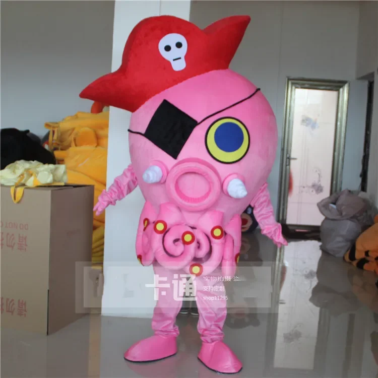 Octopus Mascot Costumes Cartoon Octopus Mascot Apparel Birthday Party for Adults Gift for Halloween Carnival Party Can Add Logo