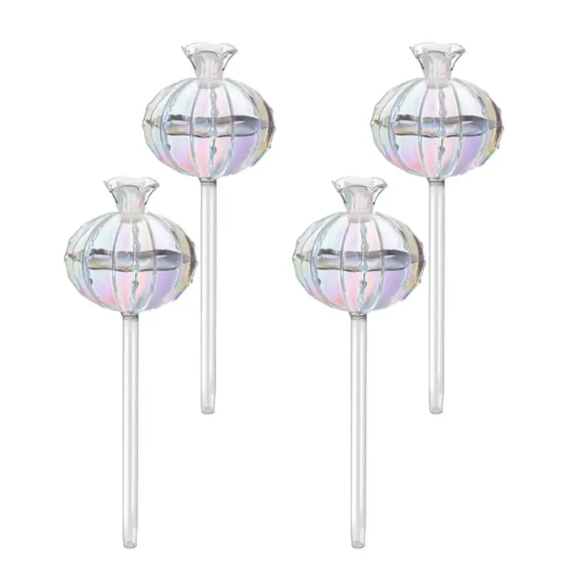 

ABKJ-Plant Watering Bulbs Plant Watering Globes Glass Cactus Self Watering Planter Insert For Indoor And Outdoor Plants 4Pack Du