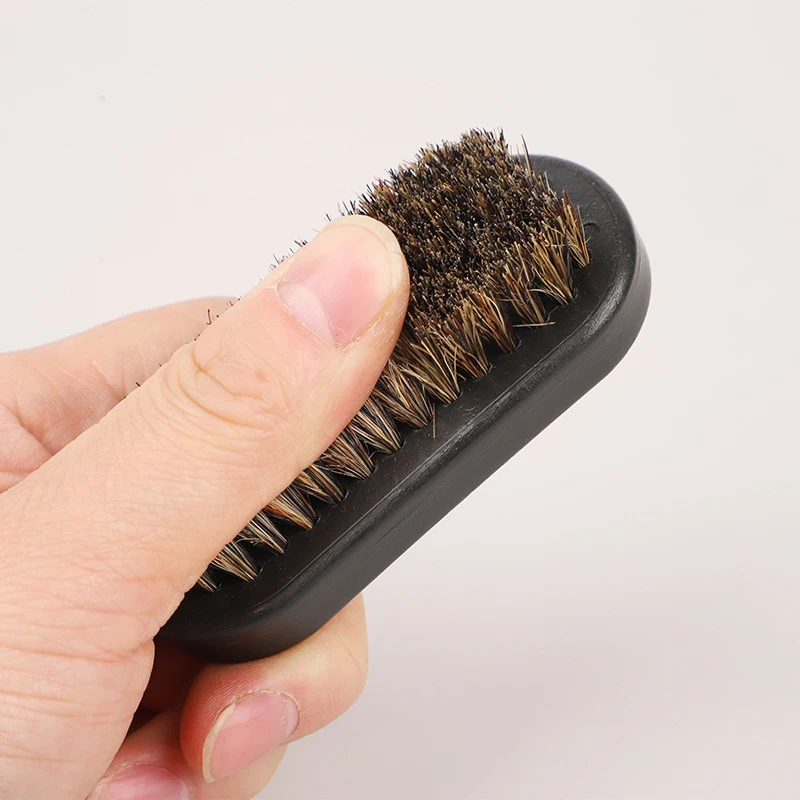 فرشاة لحية بمقبض من الراتنج للرجال ، فرشاة شعيرات الخنزير الناعم ، مشط تنظيف ورعاية ، مشط حلاقة ، أداة تنظيف على شكل رأس زيت