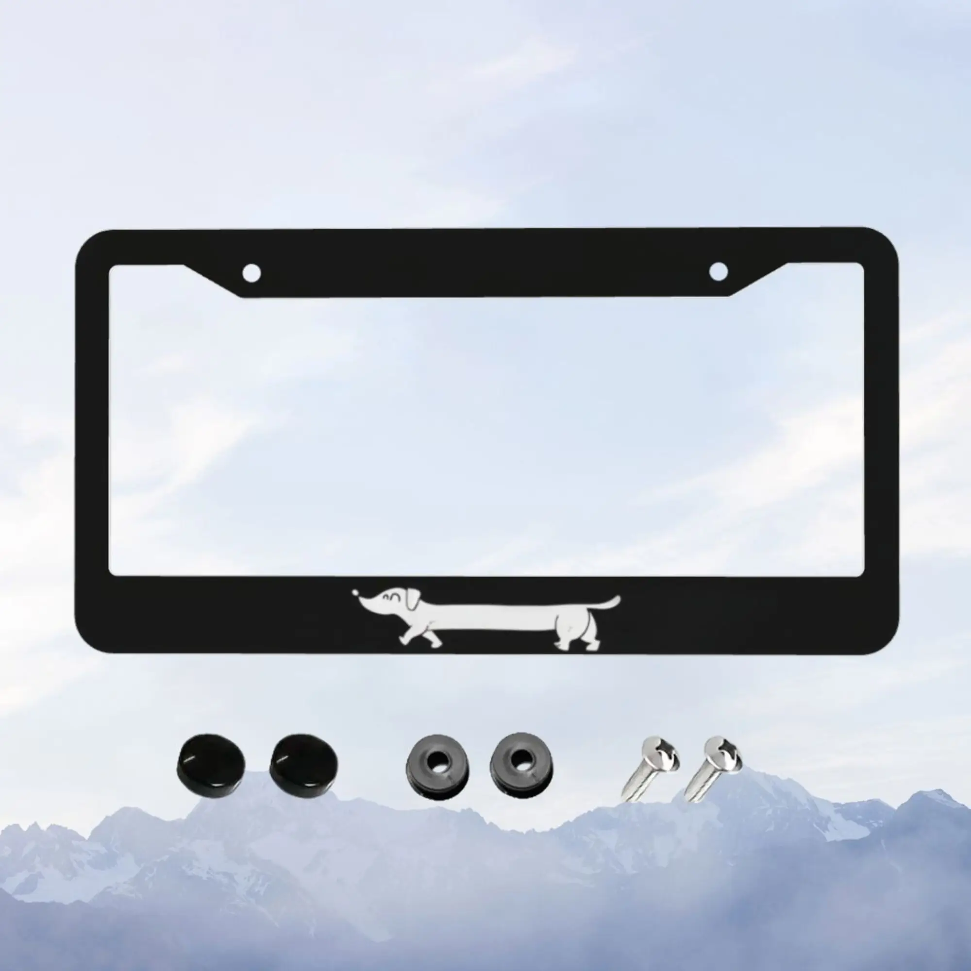 

1 шт. алюминиевая рамка номерного знака, металлическая машина для таксы, собаки, мамы, колбасы, собаки, автомобильные аксессуары, подарок для собаки, мамы, лучший подарок