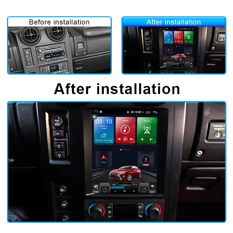 

For Hummer H2 2004-2009 Car Radio Android 12 Auto Navigation GPS Stereo Video Player DVD Multimedia Autoradio 4G WIFI DSP