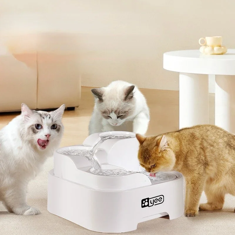 

Pets Water Fountain Auto Filter USB Electric Mute Cat Drinker Bowl 2000mL Recirculate Filtring Drinker for Cats Water Dispenser