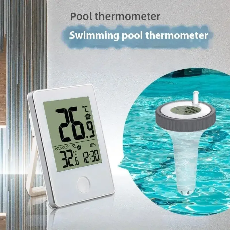 1 set drijvende thermometers voor buiten Digitale zwembadthermometer voor zwembadbadkamers Aquariumaccessoires