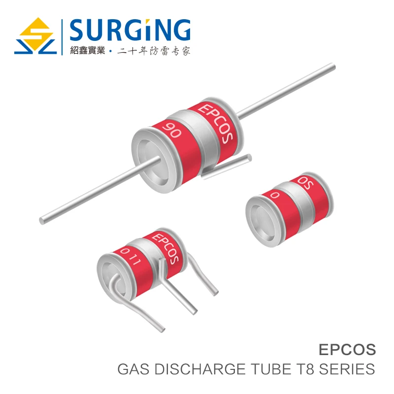 

5PCS/LOT Ceramic gas discharge tube T83-A90X T83-A150X T83-A230X T83-A350X T83-A420X T83-A500X T83-C600X 10KA Surge protective