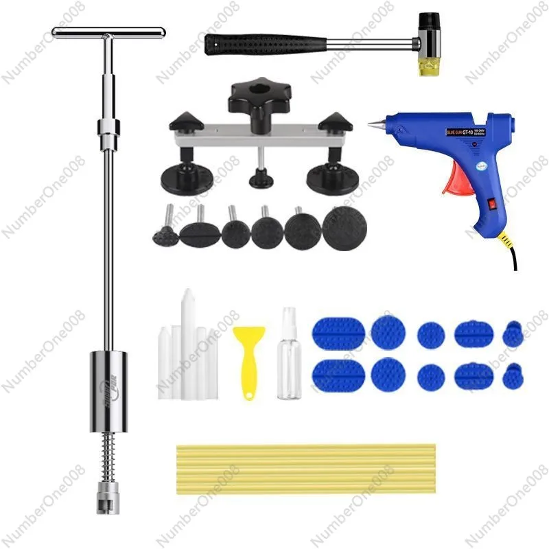 

Auto Sheet Metal Free T-Pull Repair Tool Set Auto Repair Dent Repair Hail Pit Dent