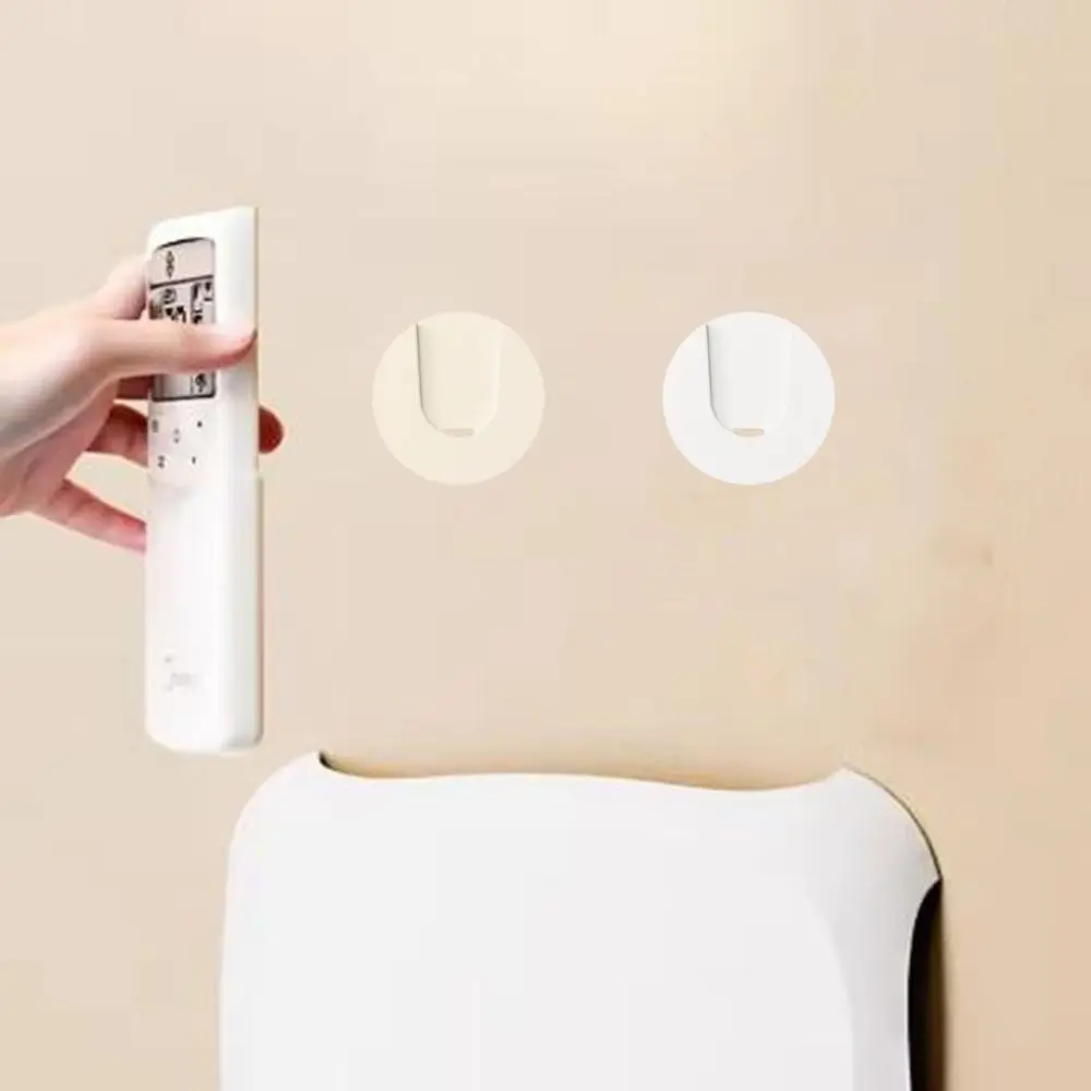 Juego de 5 pegatinas magnéticas de plástico para Control remoto, sin perforaciones, antipérdida, fijador de enchufe, gancho montado en la pared, ahorro de espacio