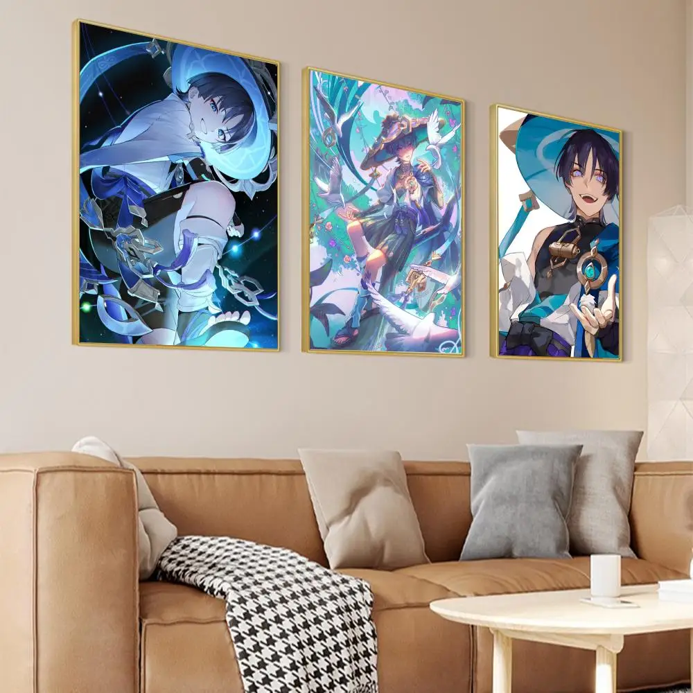 Genshin Impact Wanderer Poster Paper Print Home Living Room Bedroom Entrance Bar Restaurant Cafe Art Painting Decoration