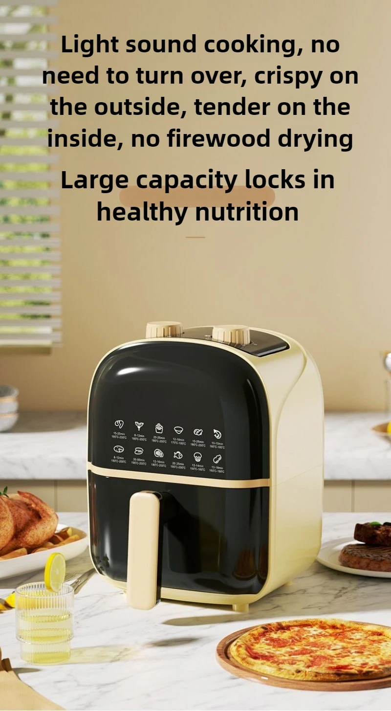 220V 8.5L 에어 프라이어 자동 전기 오븐 뒤집기 없음 새로운 대용량 다기능 지능형 오일 프리 통합