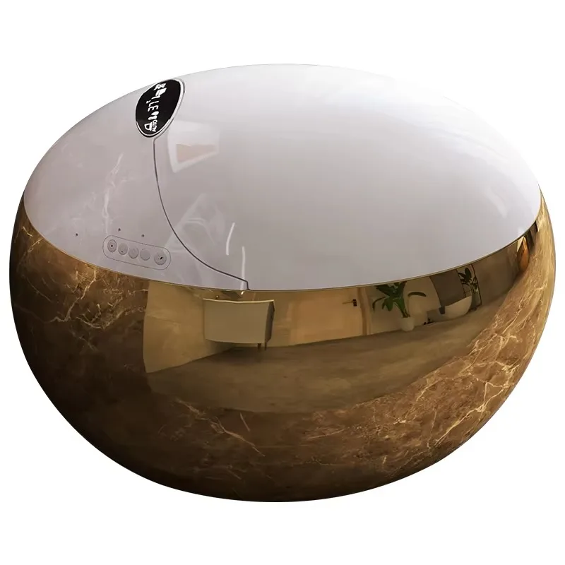 

Deluxe floor-to-ceiling smart toilet Golden egg-shaped tankless smart toilet