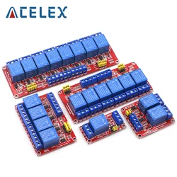 1 2 4 8 Channel 5V 12V Relay Module Board Shield with Optocoupler Support High and Low Level Trigger forArduino