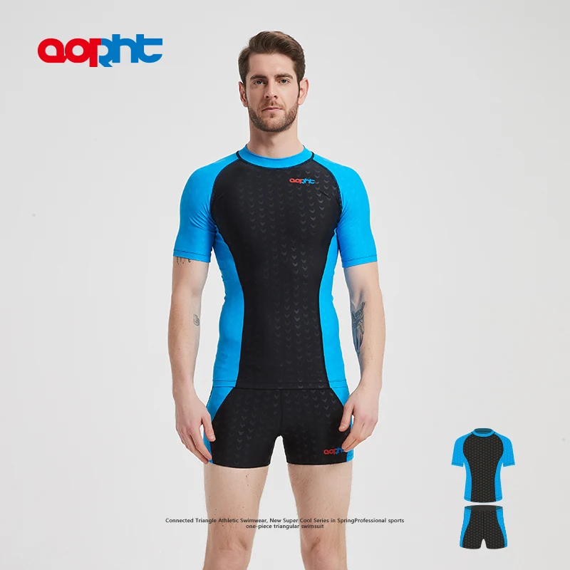 Women Men Two Pieces Professional Training SwimWear UV Protection WaterProof Racing Beach Bathing Surfing Triathlon Swim Clothes