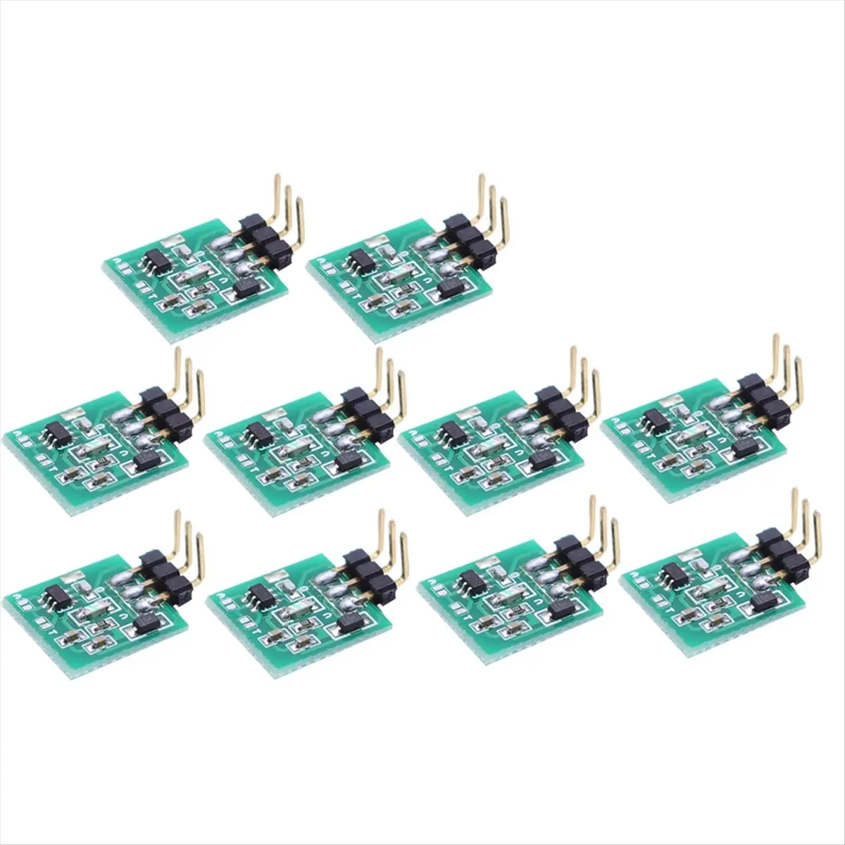 A72Z 10PCS TTP223 Capacitive Touch Sensor Switch Module DC3V-5.5V Self-Locking or Jog Mode with LED Light