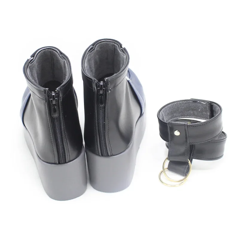 Spiel Blau Archiv Amau Ako Cosplay Schuhe Halloween Karneval Stiefel PU Schuhe Cosplay Requisiten Nach Maß