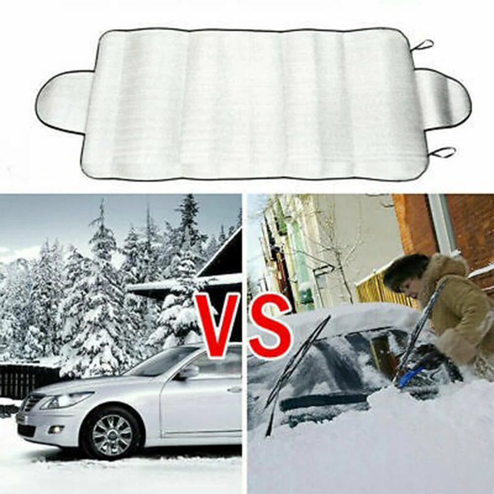 Couverture avant de pare-brise de voiture, anti-neige, anti-gel, pare-glace, protection contre la poussière, polymères solaires thermiques, pare-soleil, accessoire auto