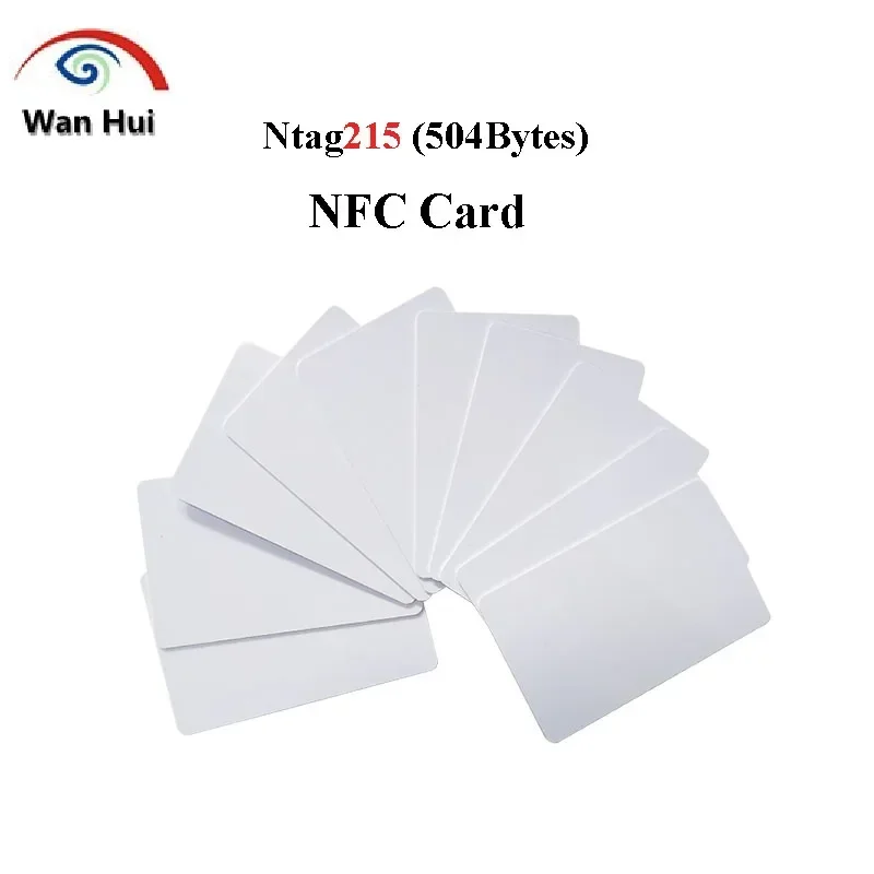 50/100Pcs Ntag215 карта NFC Card RFID Tag PVC Ultralight IC 13.56Mhz Chip for  For TagMo Business Cards