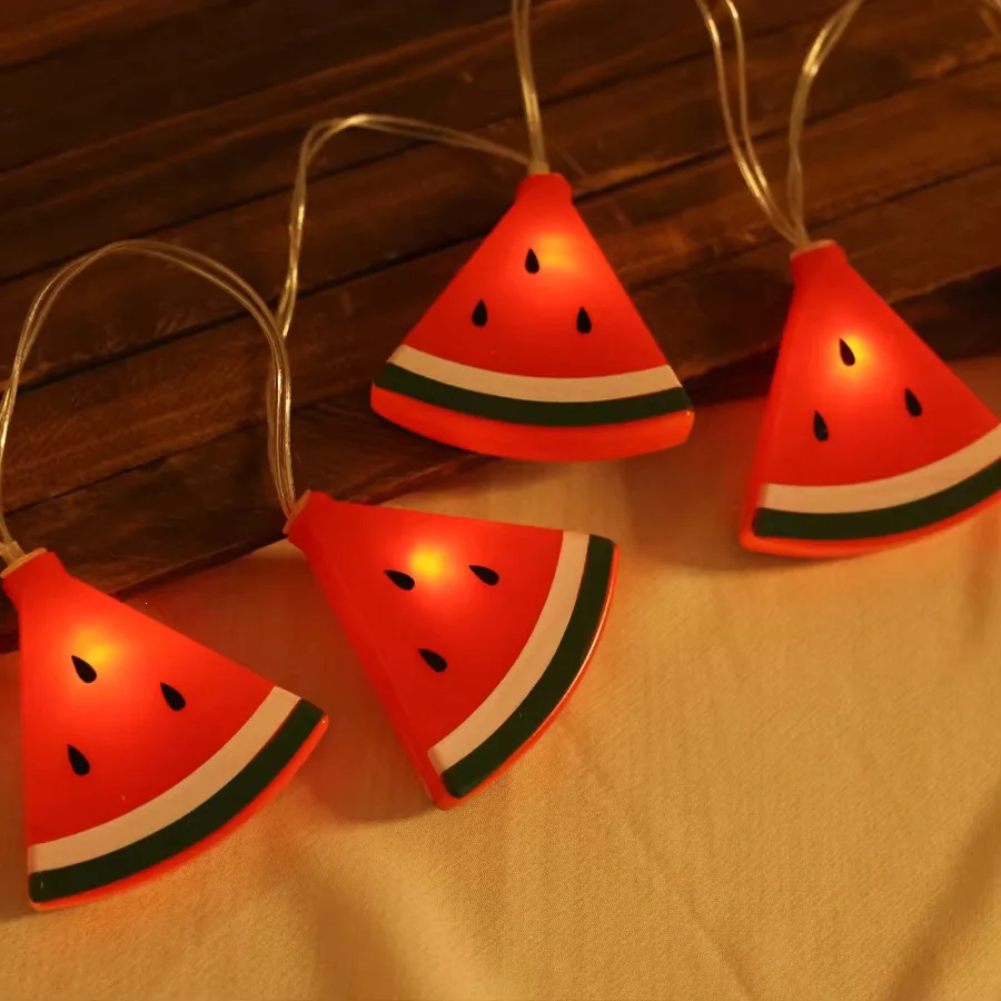 Watermelon LED String Lights Warm White Fairy Lights Battery Operated Decorative Lights for Bedroom Garden, Party Holiday Decor