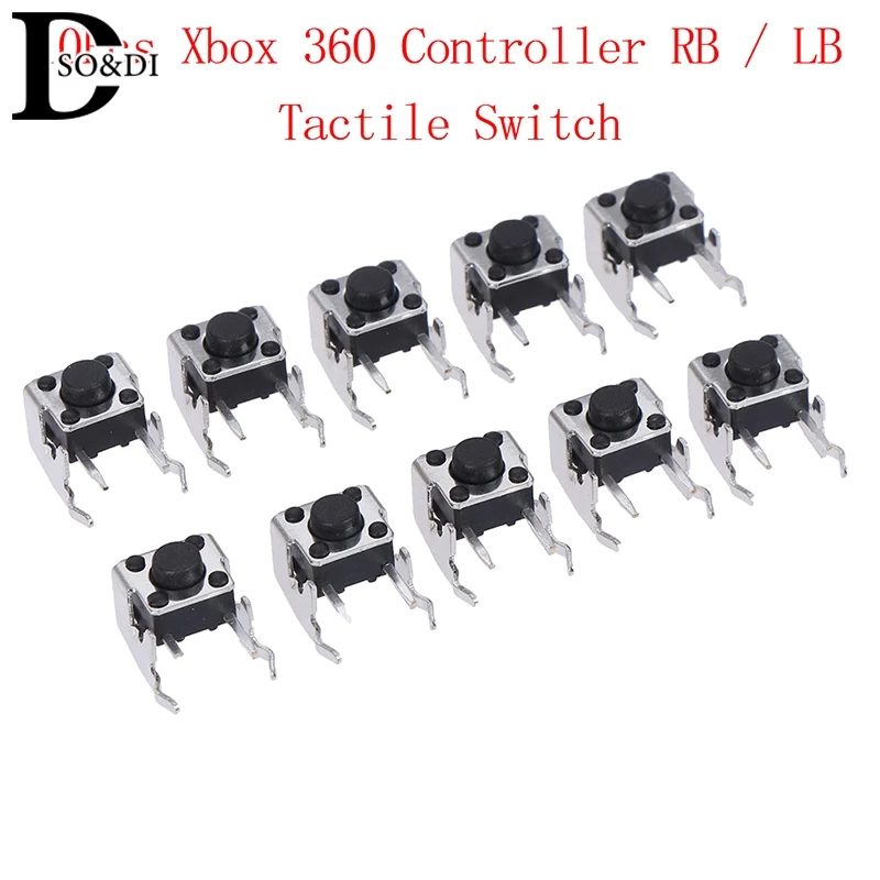 10Pcs/lot Replacement Repair Parts LB RB Switch Bumper Joystick Button for Xbox 360 Controller