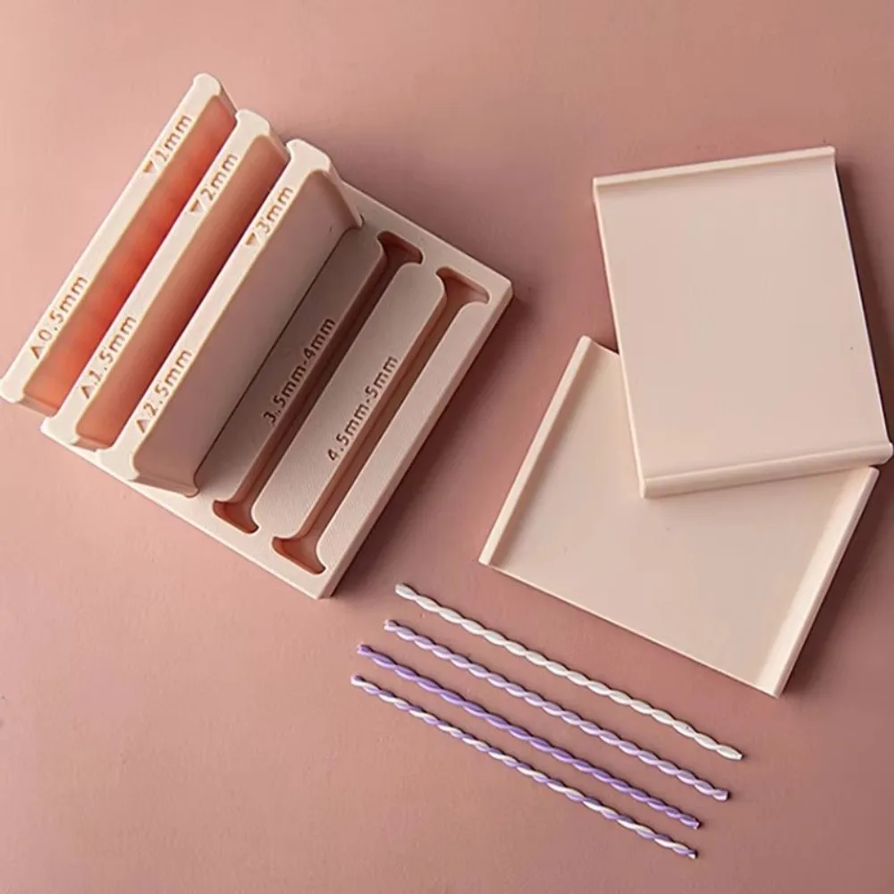 0.5-5mm Clay Strip Rolling Mold DIY Hand Rolling Lightweight Polymer Clay Tool Easy Operation Multi Thickness