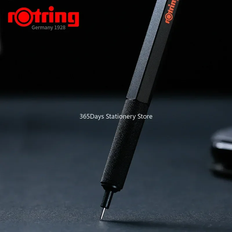 New Rotring 600 Mechanical Pencils 0.5mm 0.7mm Professional Drawing Sketching Pens Metallic Body Hexagon Holder Architect Gift