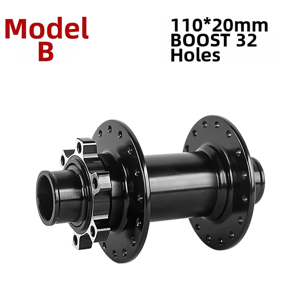 

1pc Mountain Bike Hub 110×20 Mm Six-Bolt Disc Brake 32-Hole Thru-Axle Bearing For Most Bicycle Thru-Axle Hub Bicycle Parts