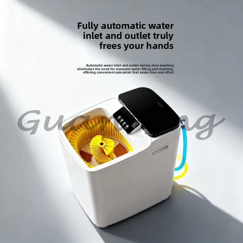 Small Shoe Brushing Machine, Full Wall Brush Elution Integrated Household Shoe & Socks Automatic Washing Machine