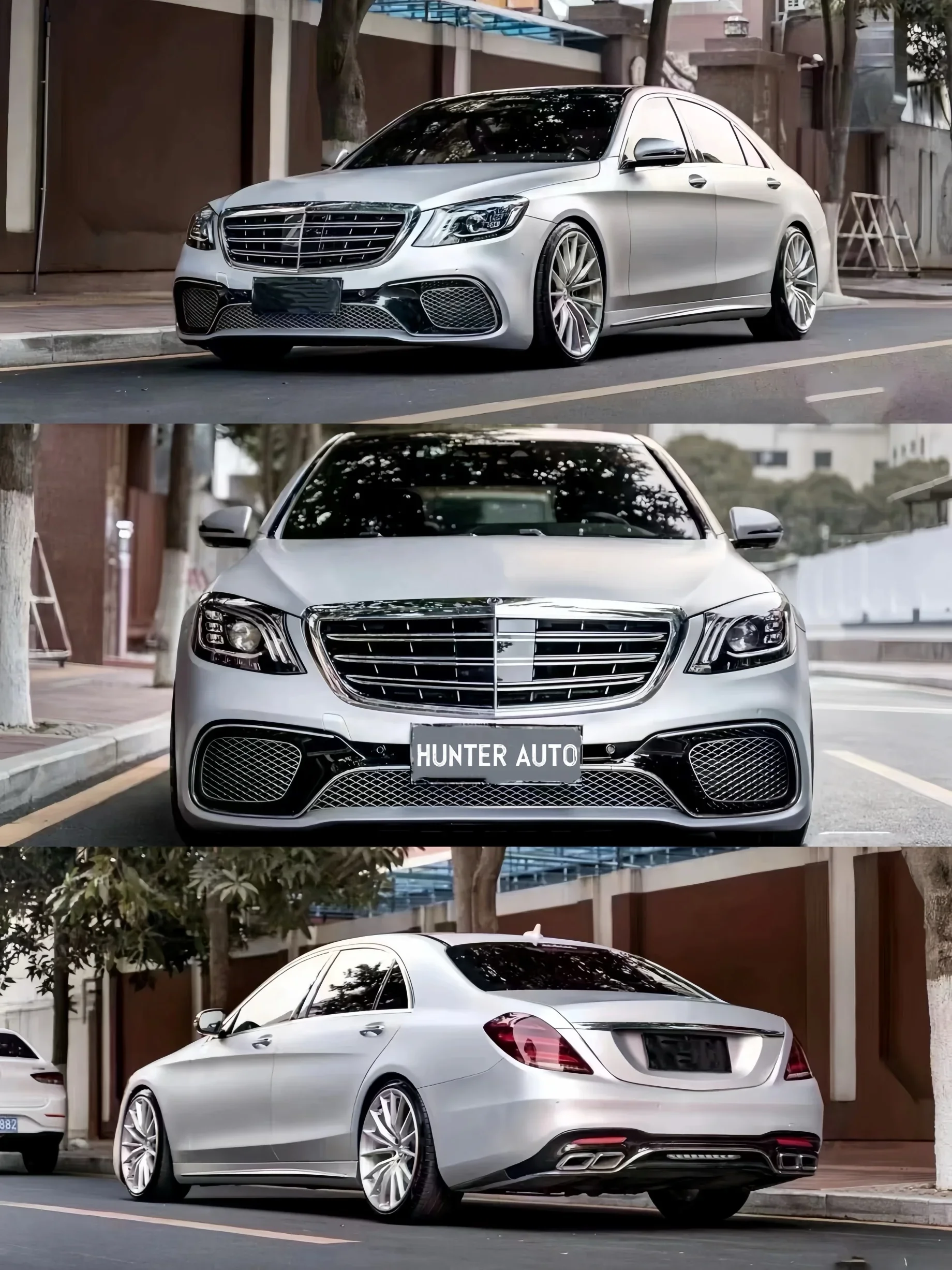 Full Body Kit for Mercedes Benz W221 S Class Facelift to W222   65 AMG tyle Bodykit