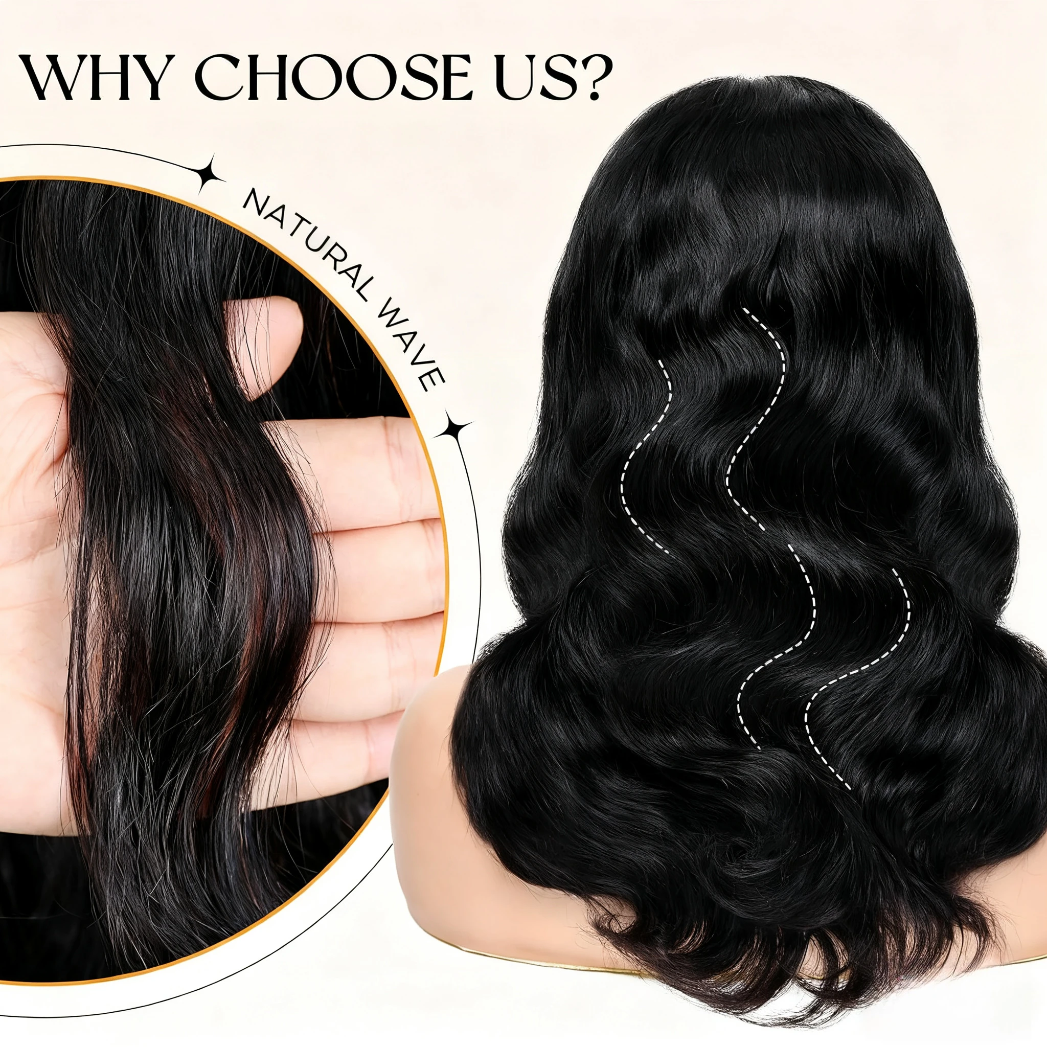 Средняя часть объемной волны Парик из человеческих волос с челкой для чернокожих женщин 3x1 Парики шнурка 230 Плотность Бразильские 30 36-дюймовые парики для женщин