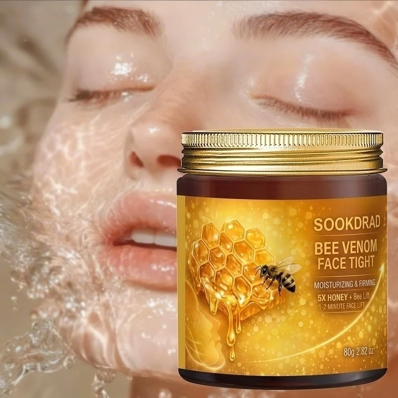 Bee Venom Firming Cream,5X Honey, Hydrating & Bouncy, Face, Daily Women,80g, All Skin