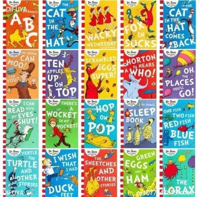 

20 Books/Set A Classic Case of Dr. Seuss Makes Reading Fun Interesting English Picture Story Book Kids Gift Parent Child Reading