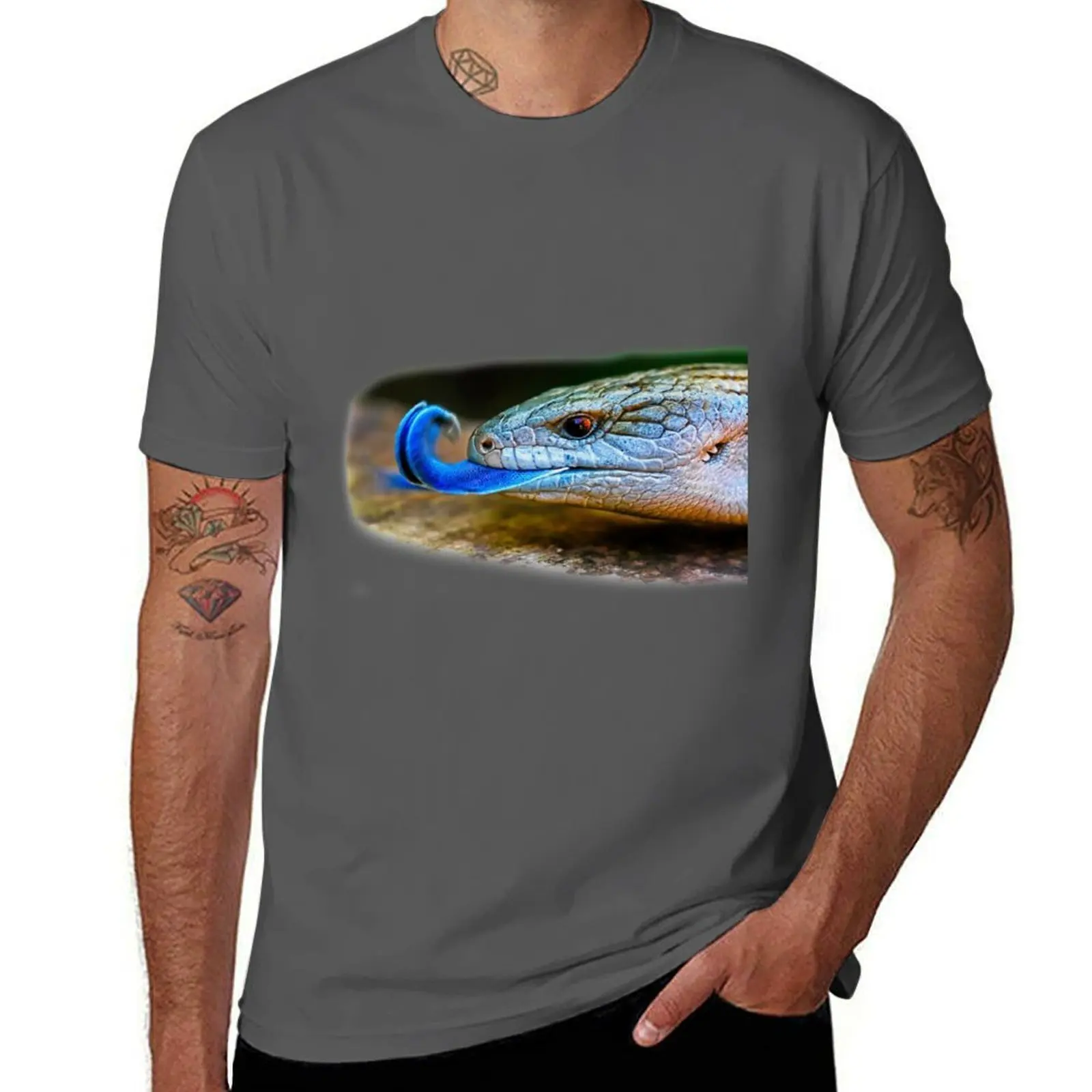 

Blue-tongued skink T-Shirt t shirt man cotton man t shirt cotton high quality T-Shirt