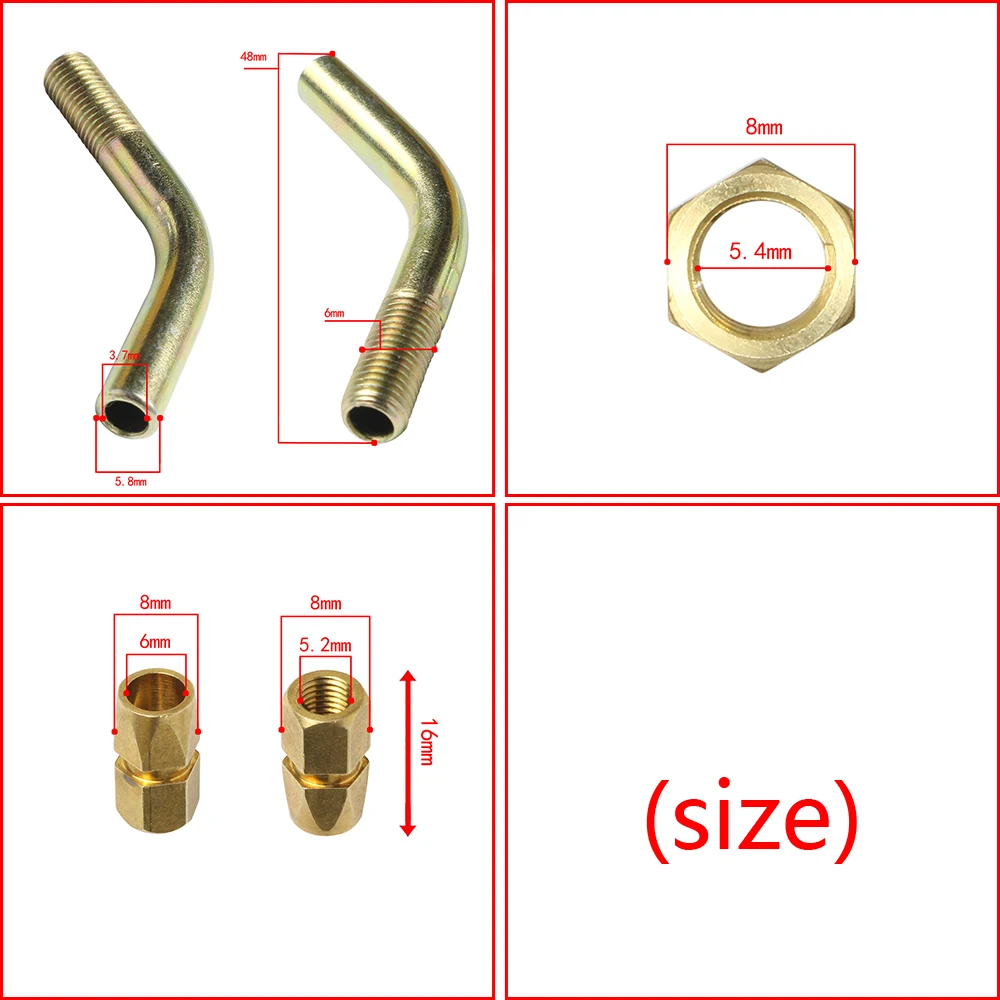 Vergaser-Choke-Pipe-Kit für Yamaha Y110 Y110SS SS110 SS2 Y110SS2 SSIi