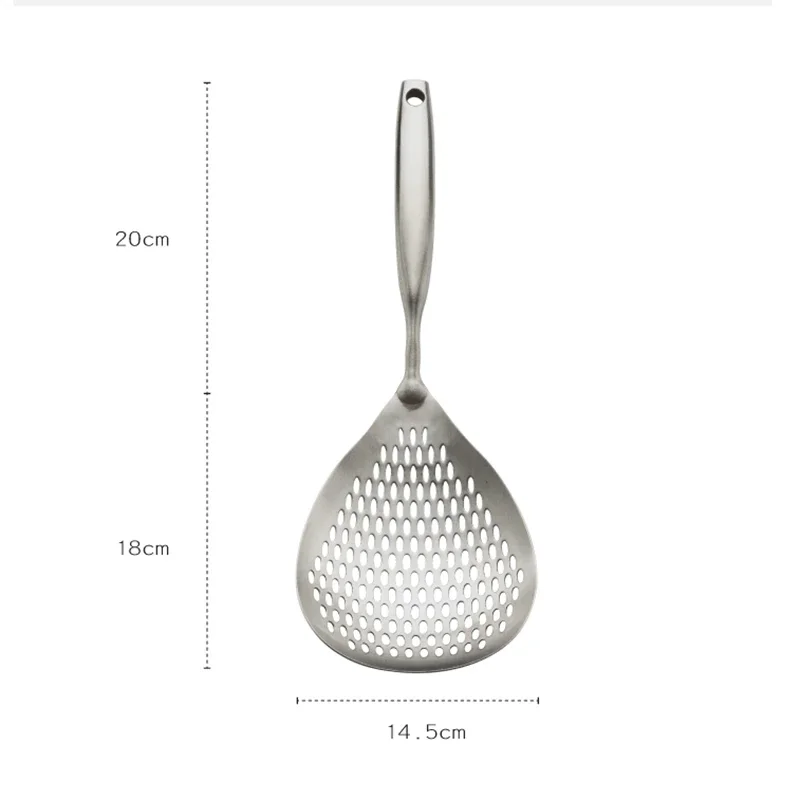 304 Stainless Steel Skimmer Strainer Slotted Ladle, Mesh Deep Fryer Oil Frying Scoop Colander Cooking Spoon, Kitchen Tools