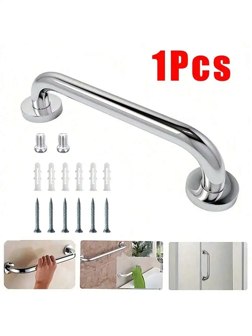 

1 шт., поручень для полотенец, держатель для ванны из нержавеющей стали, противоскользящая настенная ручка, хорошая ручка для утолщенного туалетного столика, домашней комнаты